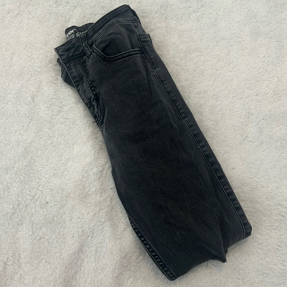 Black Skinny Ripped Jeans
